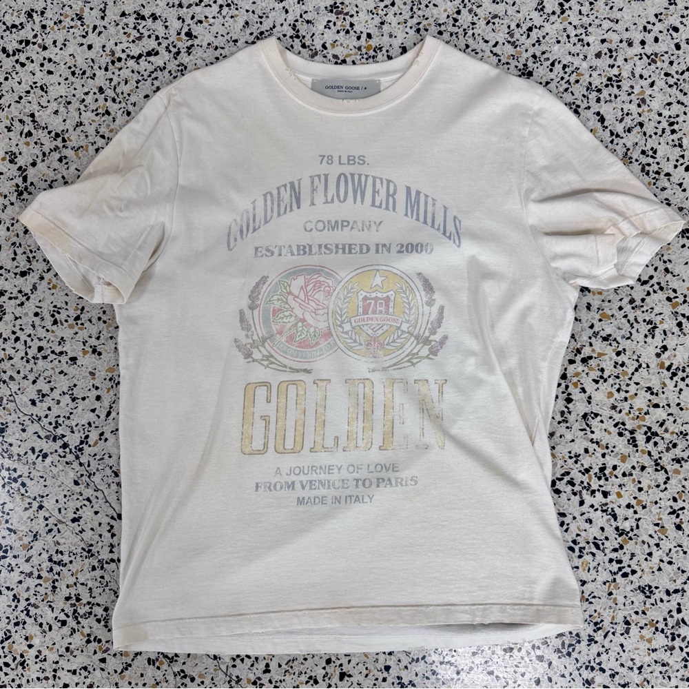 Men’s Golden Goose vintage style designer T-shirt XL - like new never worn
